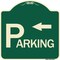 Signmission Parking with Arrow Pointing Left Heavy-Gauge Aluminum Architectural Sign, 18" x 18", G-1818-24519 A-DES-G-1818-24519 - alternate 1